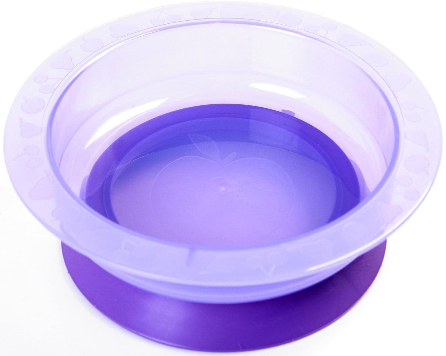 Миска детская на присоске, глубокая, 470 мл, от 5 мес., цвета МИКС, 400 мл, 17,5х17,5х4,3