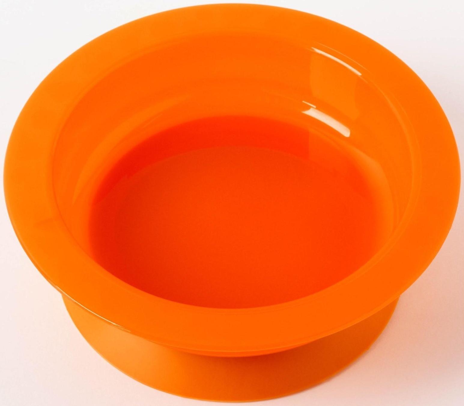 Миска детская на присоске, глубокая, 470 мл, от 5 мес., цвета МИКС, 400 мл, 17,5х17,5х4,3