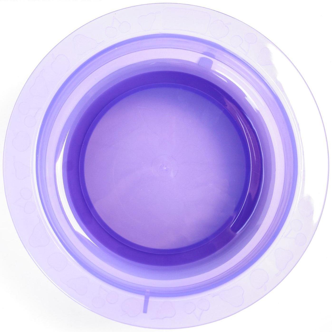 Миска детская на присоске, глубокая, 470 мл, от 5 мес., цвета МИКС, 400 мл, 17,5х17,5х4,3