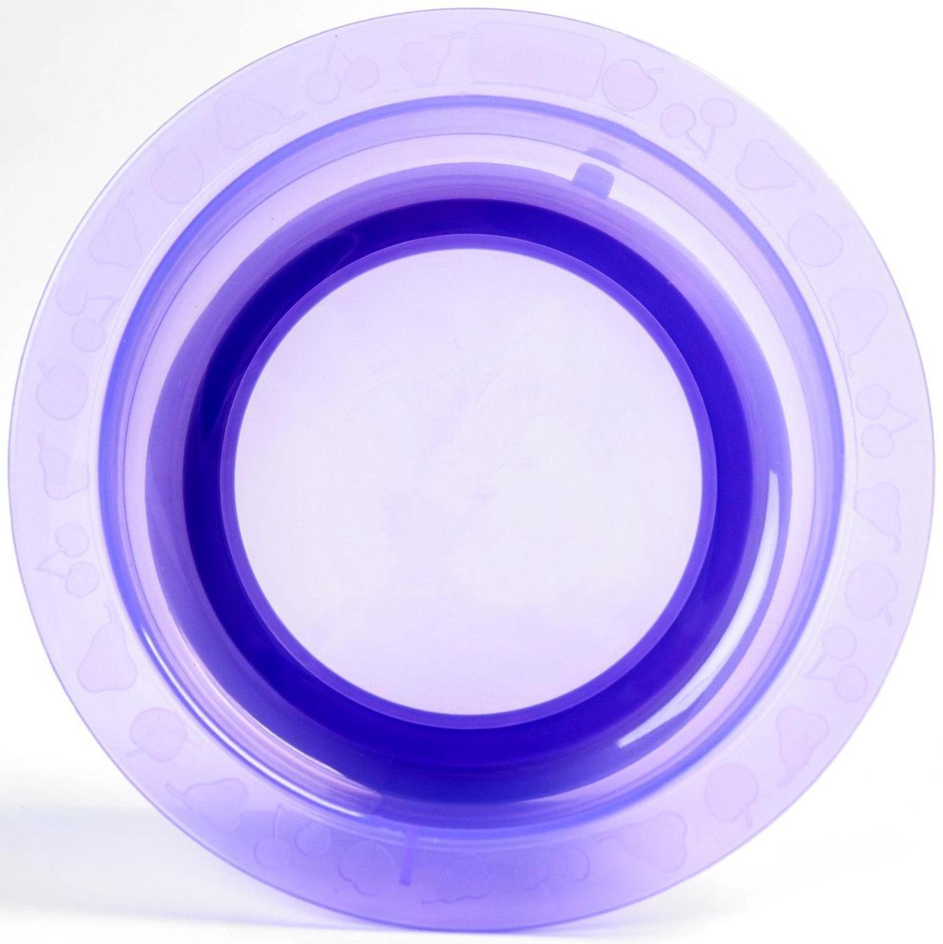 Миска детская на присоске, глубокая, 470 мл, от 5 мес., цвета МИКС, 400 мл, 17,5х17,5х4,3