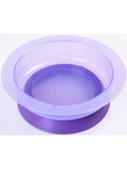 Миска детская на присоске, глубокая, 470 мл, от 5 мес., цвета МИКС, 400 мл, 17,5х17,5х4,3