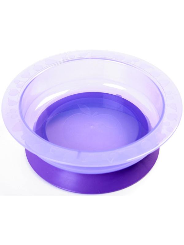 Миска детская на присоске, глубокая, 470 мл, от 5 мес., цвета МИКС, 400 мл, 17,5х17,5х4,3