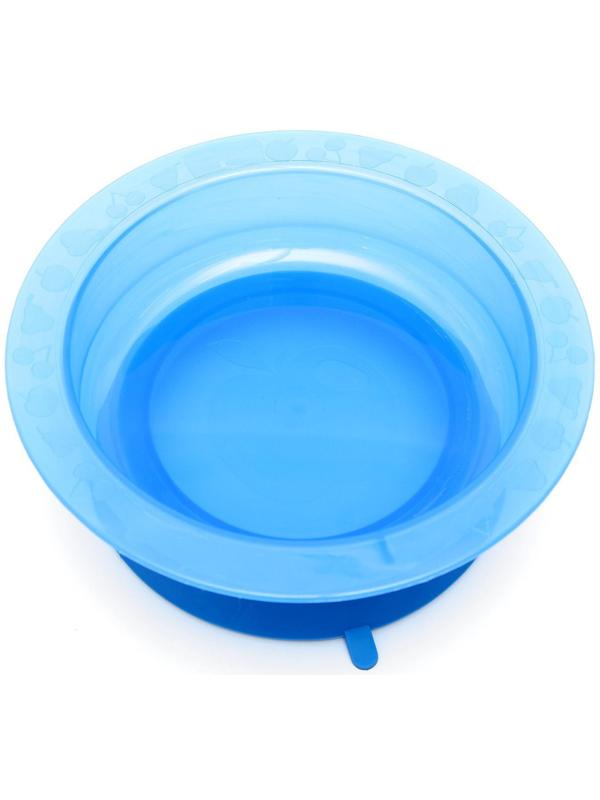 Миска детская на присоске, глубокая, 470 мл, от 5 мес., цвета МИКС, 400 мл, 17,5х17,5х4,3