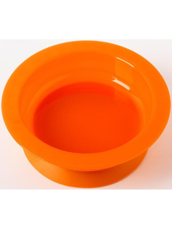 Миска детская на присоске, глубокая, 470 мл, от 5 мес., цвета МИКС, 400 мл, 17,5х17,5х4,3