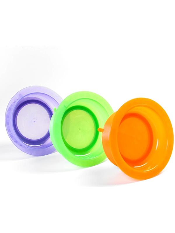 Миска детская на присоске, глубокая, 470 мл, от 5 мес., цвета МИКС, 400 мл, 17,5х17,5х4,3