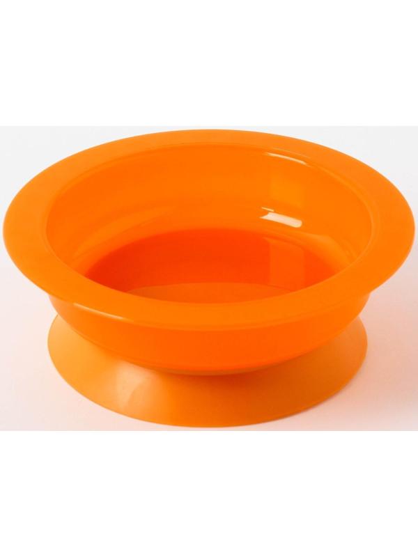 Миска детская на присоске, глубокая, 470 мл, от 5 мес., цвета МИКС, 400 мл, 17,5х17,5х4,3