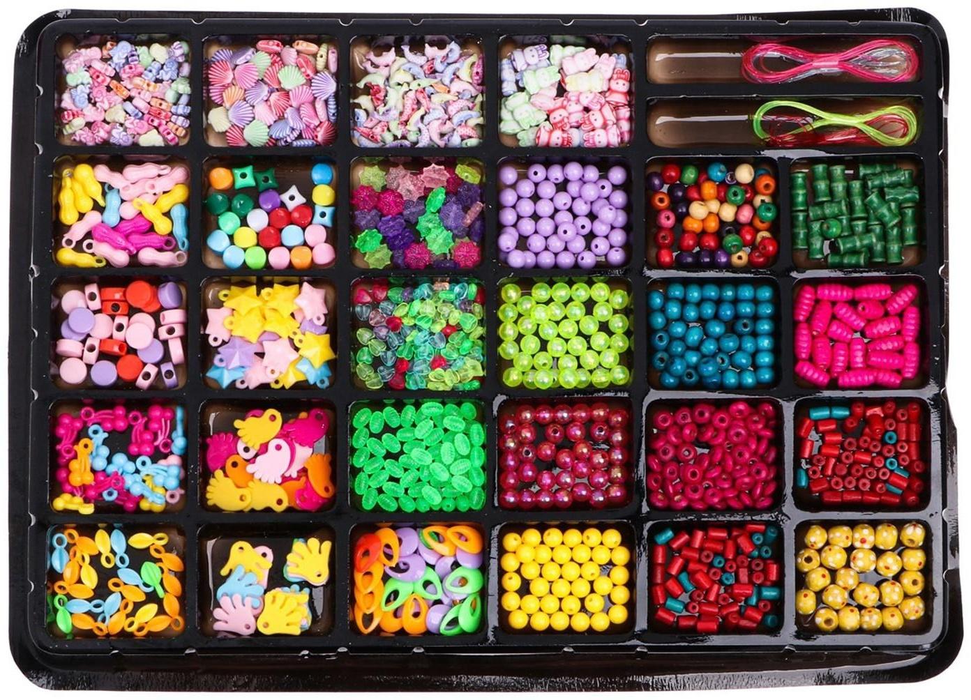 Набор бисероплетения, 28 видов бусин