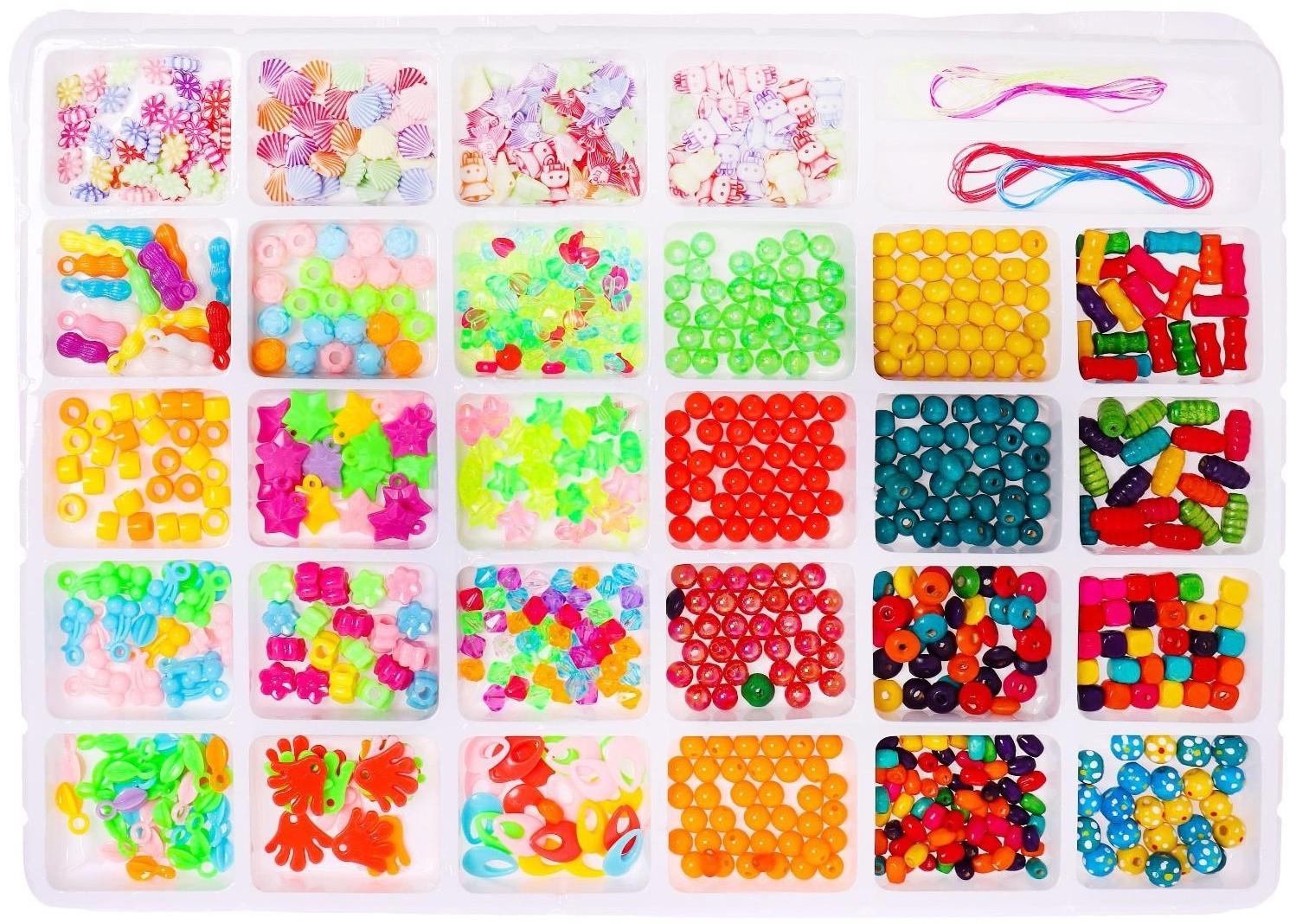 Набор бисероплетения, 28 видов бусин