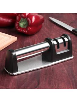 Заточка для ножей «Металлик», с 2 отделениями для стальных и керамических ножей