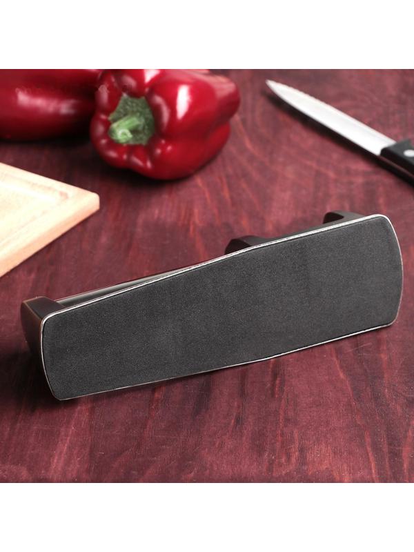 Заточка для ножей «Металлик», с 2 отделениями для стальных и керамических ножей