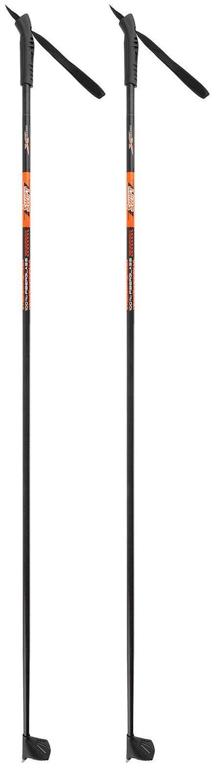 Палки лыжные стеклопластиковые, длина 110 см, цвета микс