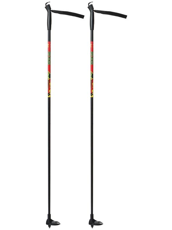Палки лыжные стеклопластиковые, длина 105 см, цвета микс