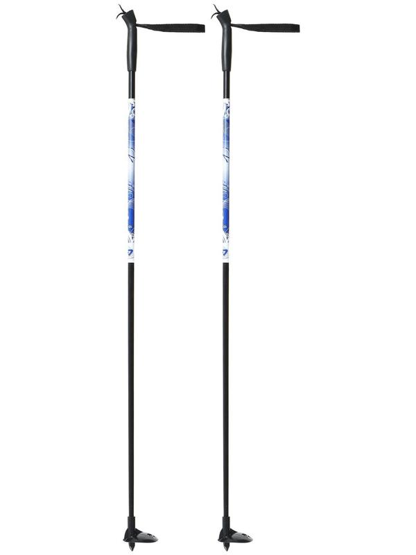 Палки лыжные стеклопластиковые, длина 105 см, цвета микс