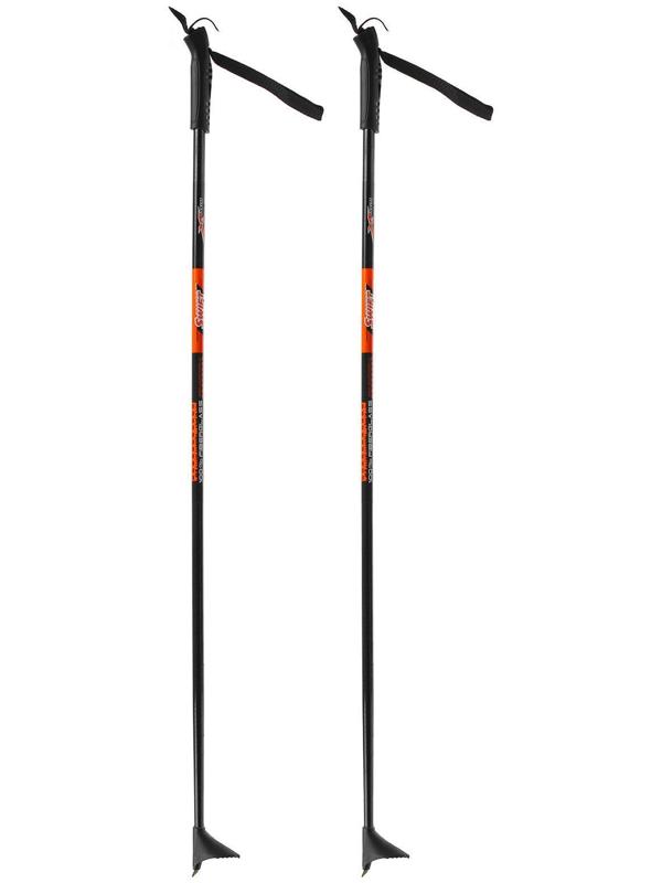 Палки лыжные стеклопластиковые, длина 115 см, цвета микс