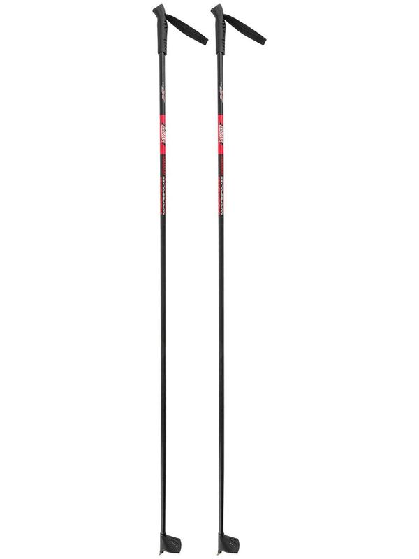 Палки лыжные стеклопластиковые, длина 155 см, цвета микс