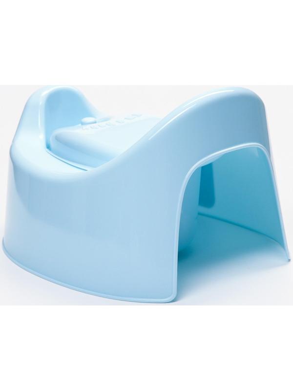 Горшок детский Follow Me с крышкой, цвет голубой пастельный