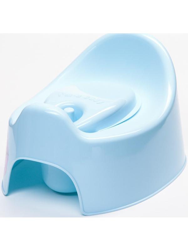 Горшок детский Follow Me с крышкой, цвет голубой пастельный