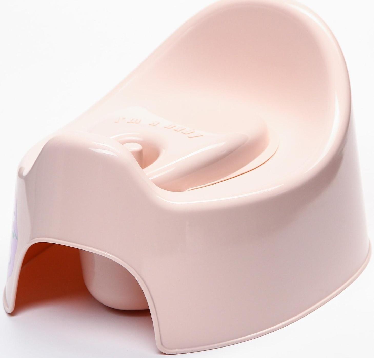 Горшок детский Follow Me с крышкой, цвет розовый