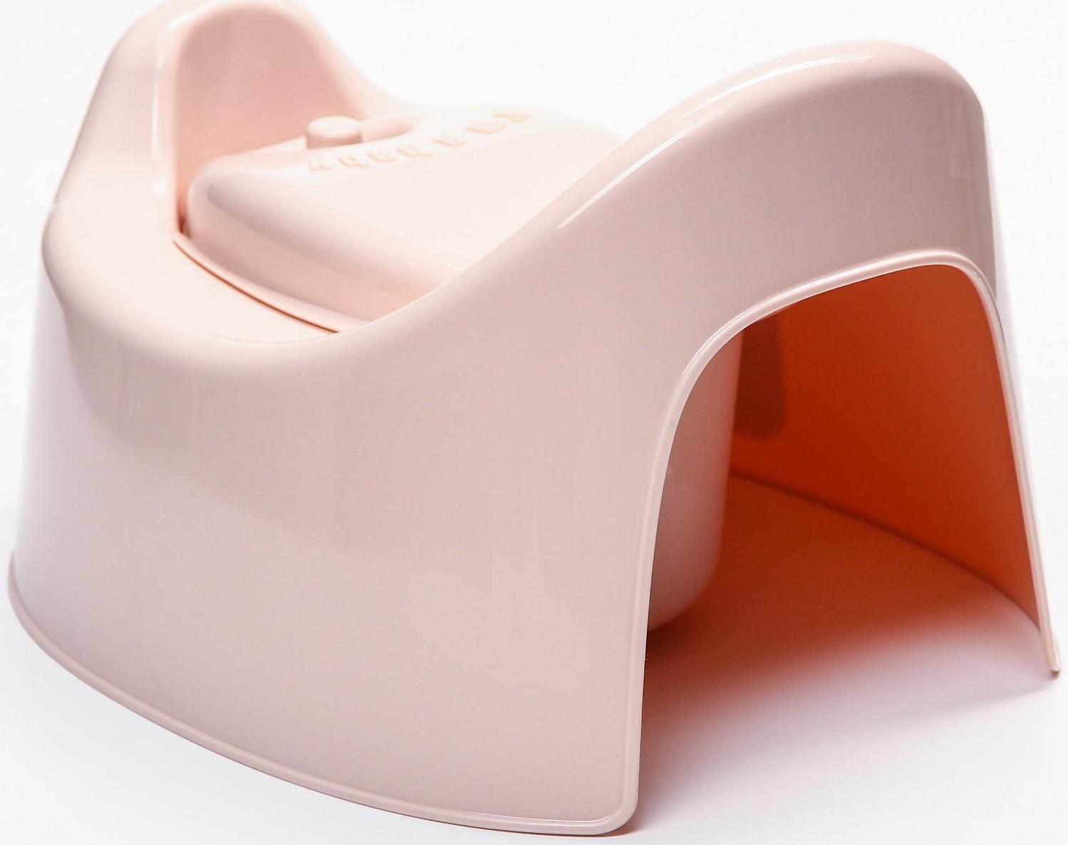 Горшок детский Follow Me с крышкой, цвет розовый