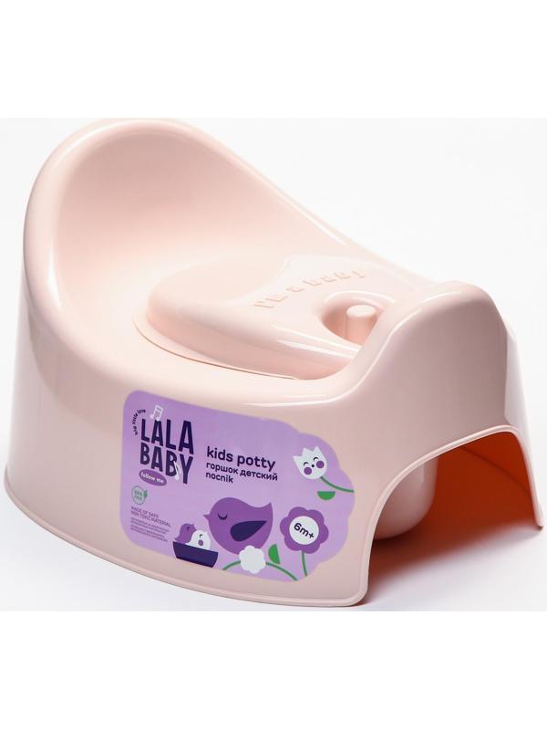 Горшок детский Follow Me с крышкой, цвет розовый