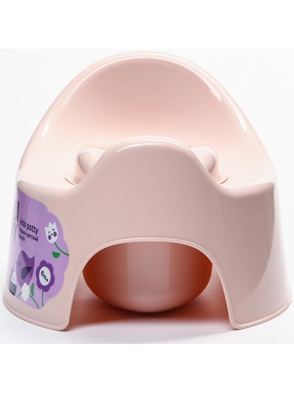 Горшок детский Follow Me с крышкой, цвет розовый