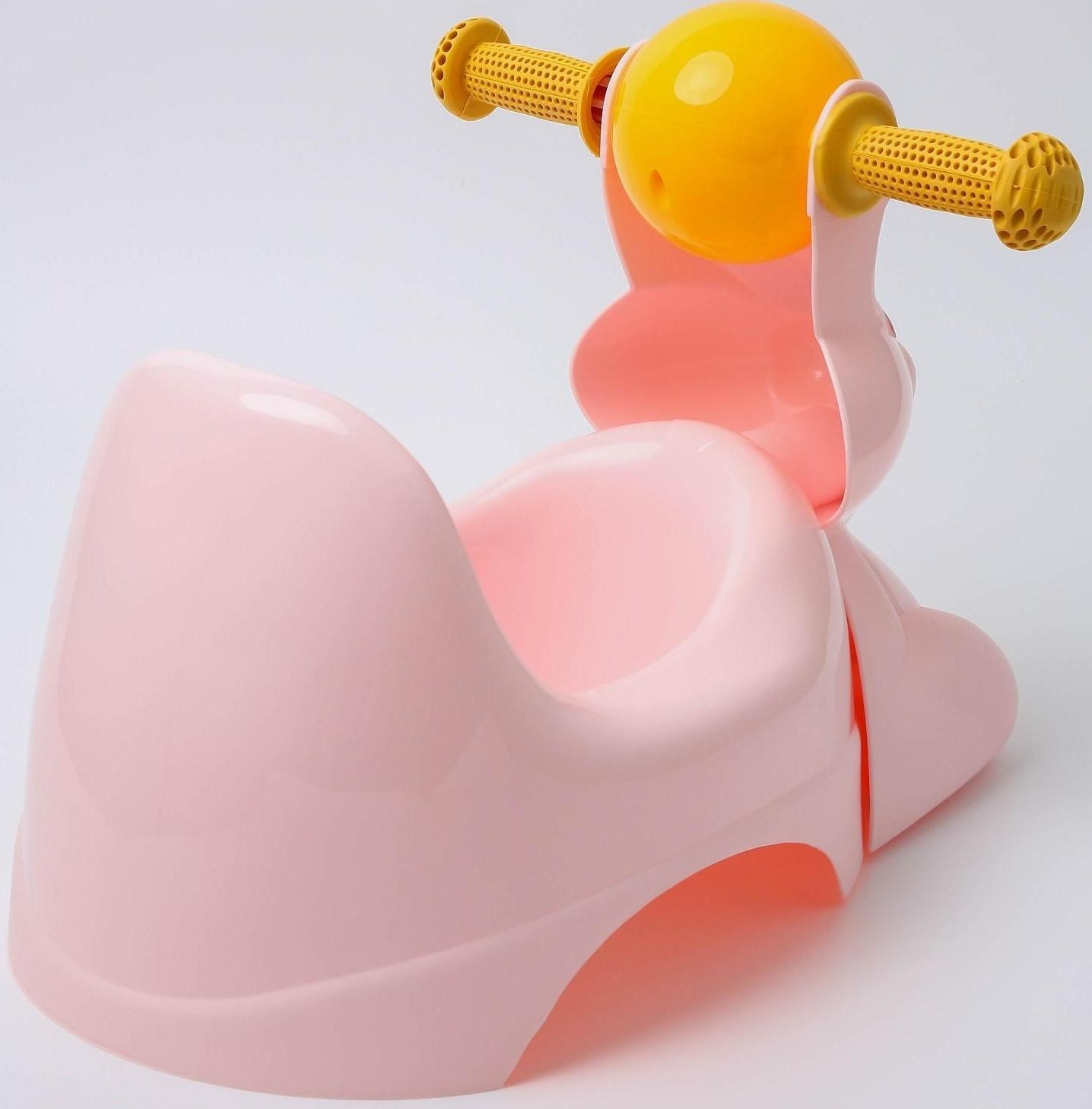 Горшок-игрушка «Зайчик», цвет розовый