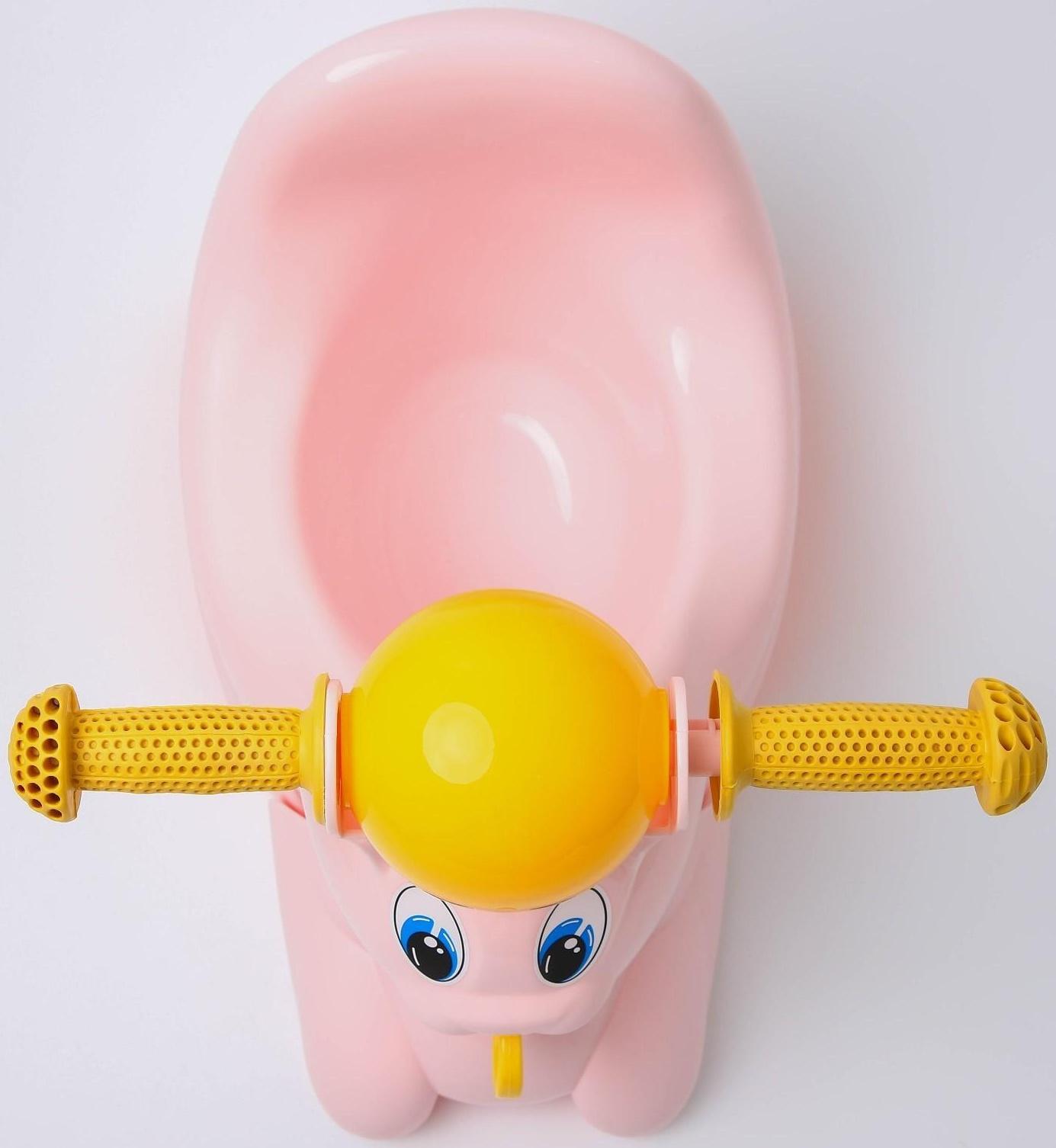 Горшок-игрушка «Зайчик», цвет розовый