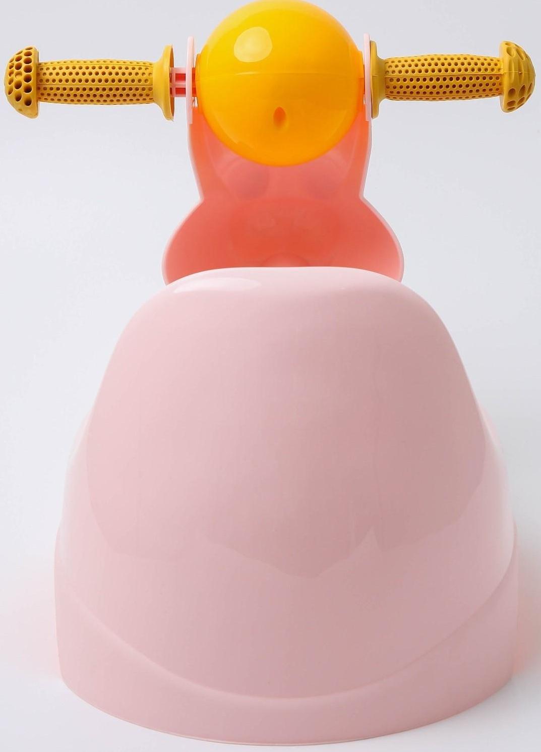 Горшок-игрушка «Зайчик», цвет розовый