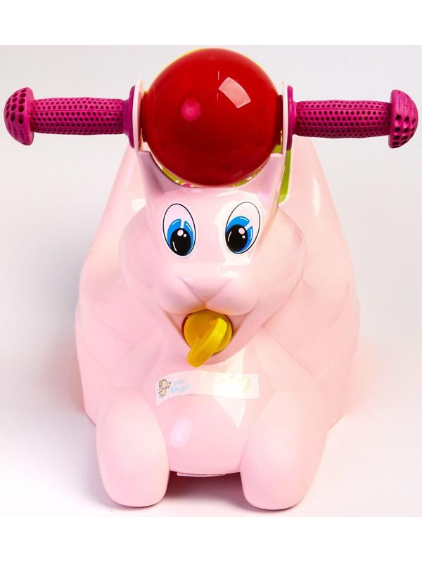 Горшок-игрушка «Зайчик», цвет розовый