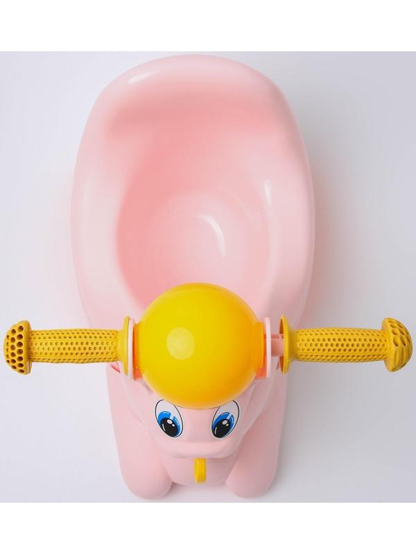 Горшок-игрушка «Зайчик», цвет розовый