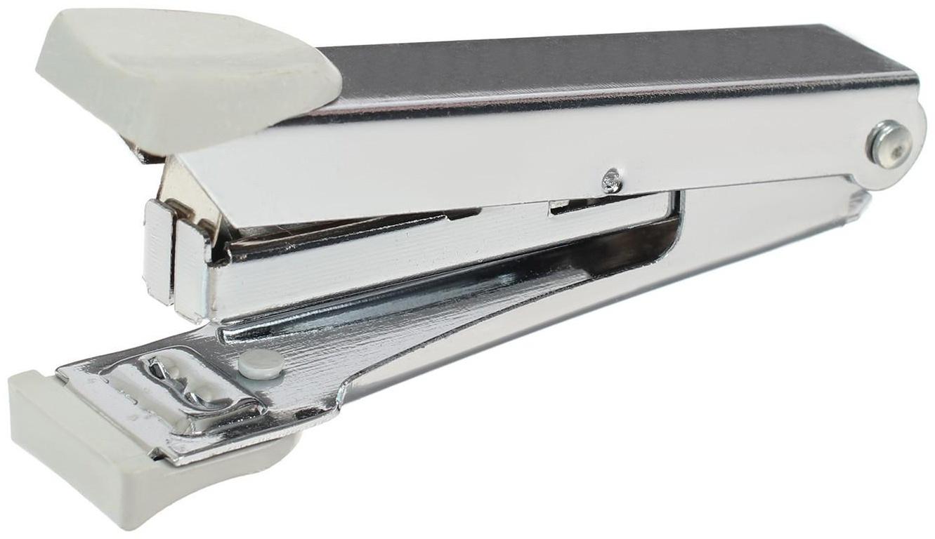 Степлер №10 до 15 листов, в картонной коробке, МИКС