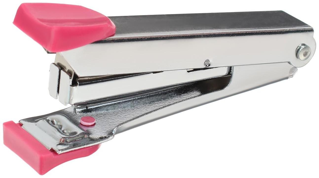 Степлер №10 до 15 листов, в картонной коробке, МИКС