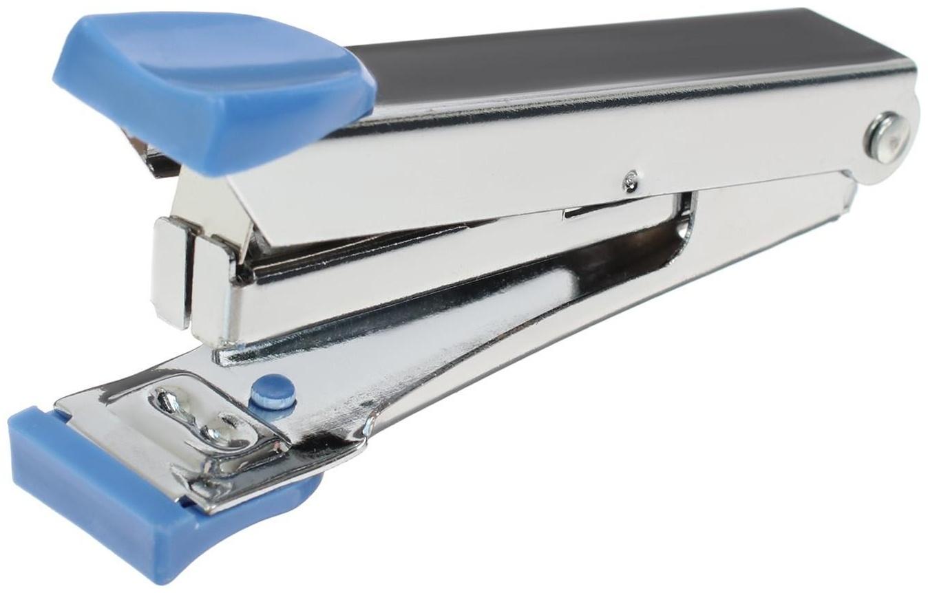 Степлер №10 до 15 листов, в картонной коробке, МИКС