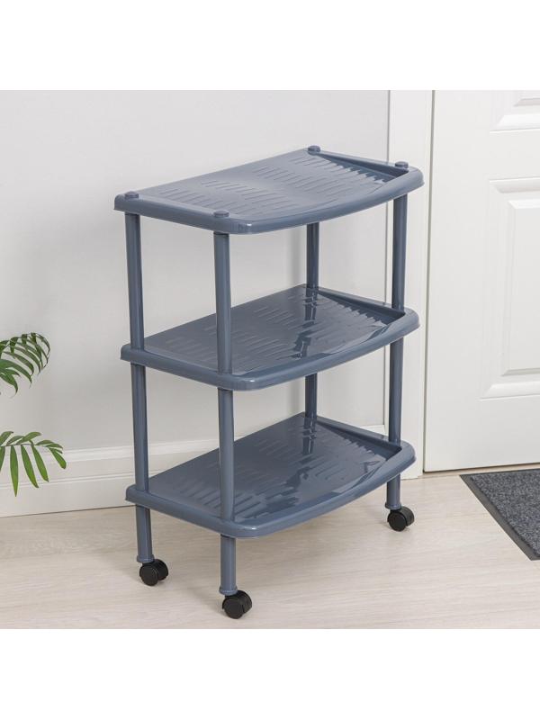 Этажерка для обуви, 3 яруса, 50×31×70 см, цвет МИКС