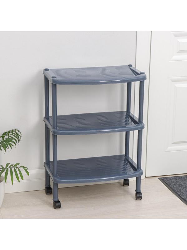 Этажерка для обуви, 3 яруса, 50×31×70 см, цвет МИКС