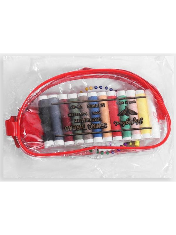 Швейный набор, 66 предметов, в сумочке ПВХ, цвет МИКС