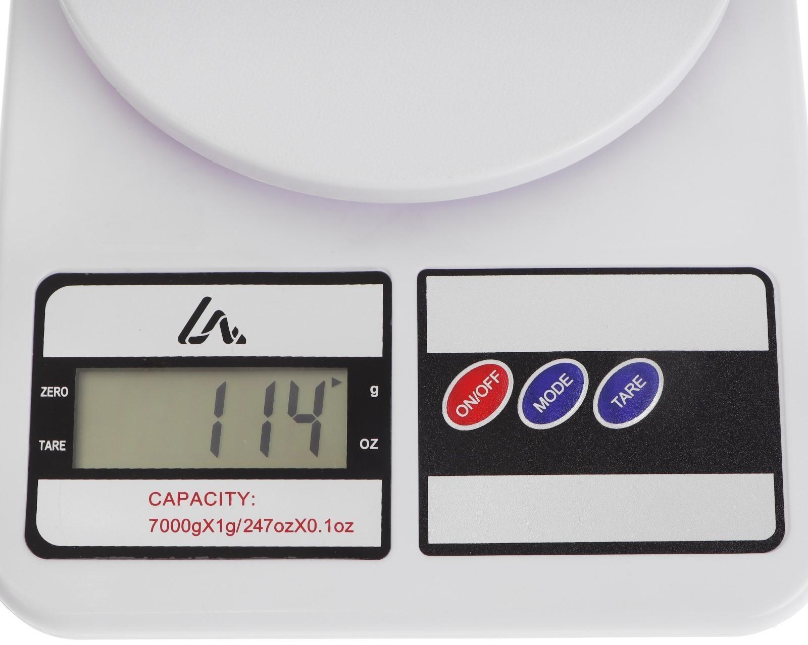 Весы кухонные Luazon LVK-704, электронные, до 7 кг, белые