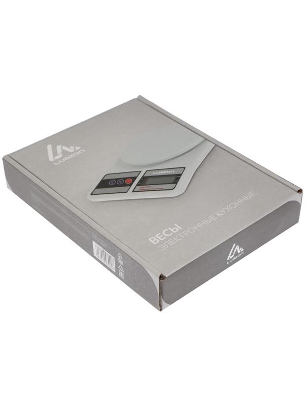 Весы кухонные Luazon LVK-704, электронные, до 7 кг, белые