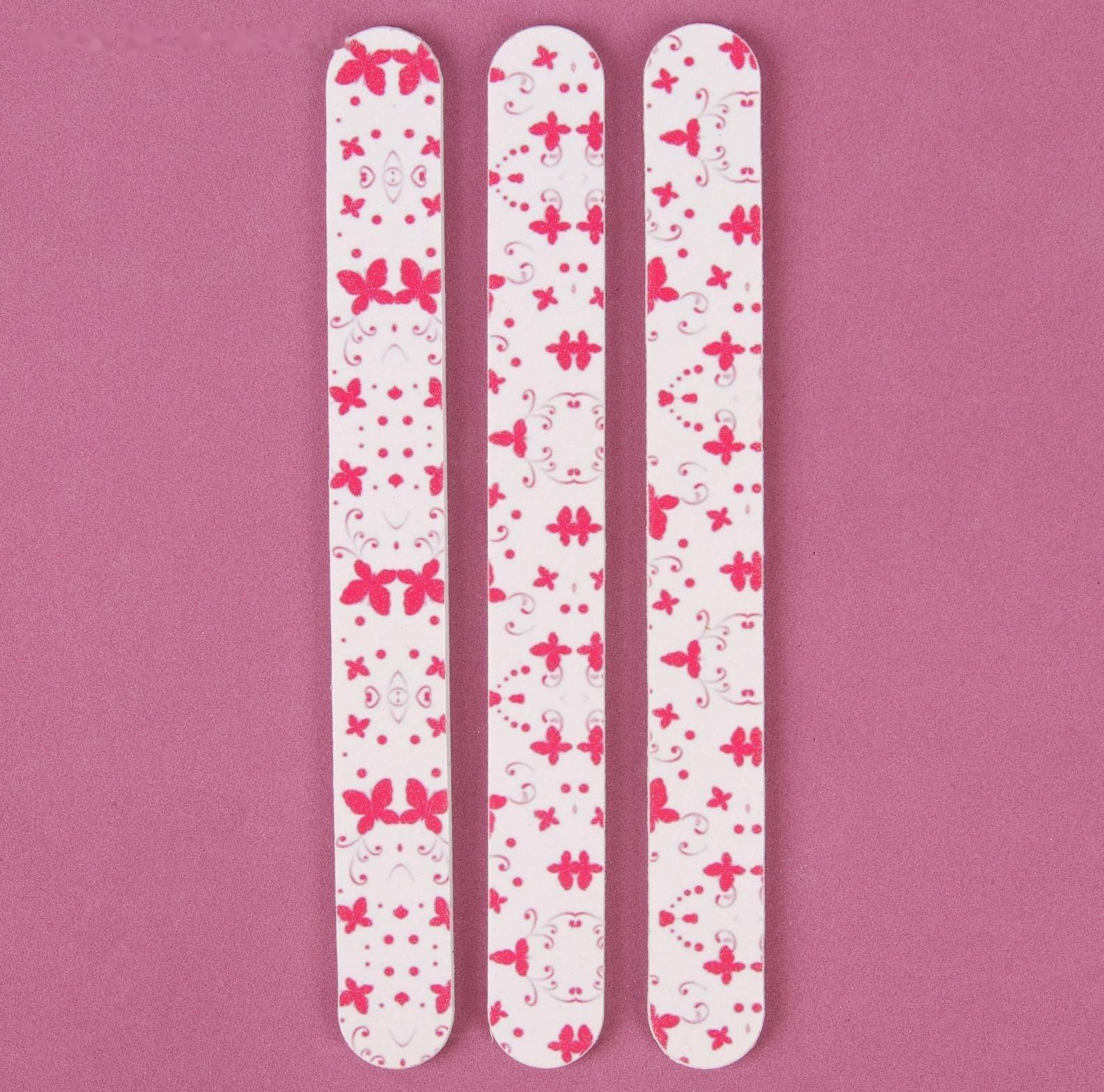 Пилки-наждаки, абразивность 240/240, 18 см, 3 шт, рисунок МИКС