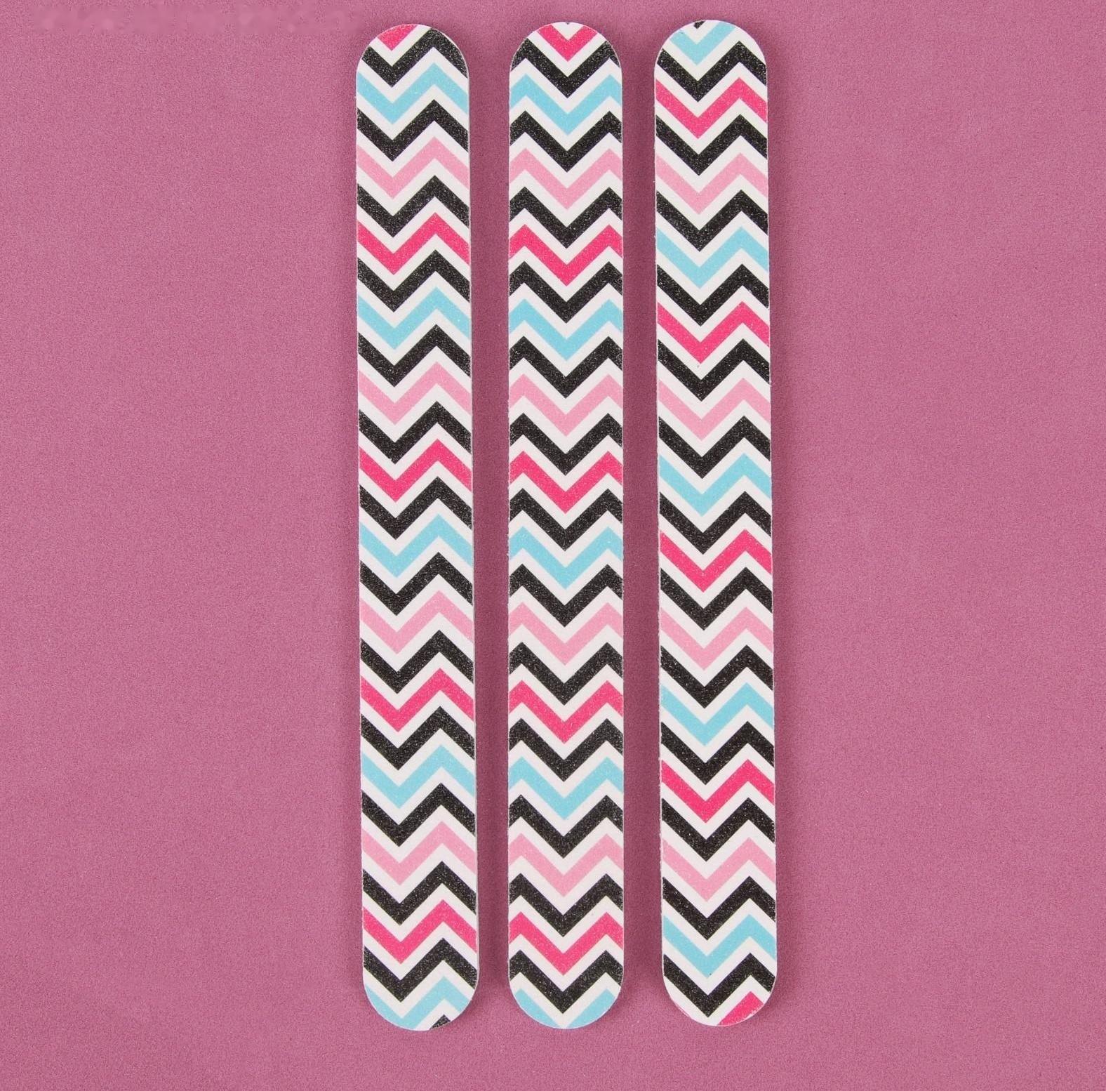 Пилки-наждаки, абразивность 240/240, 18 см, 3 шт, рисунок МИКС