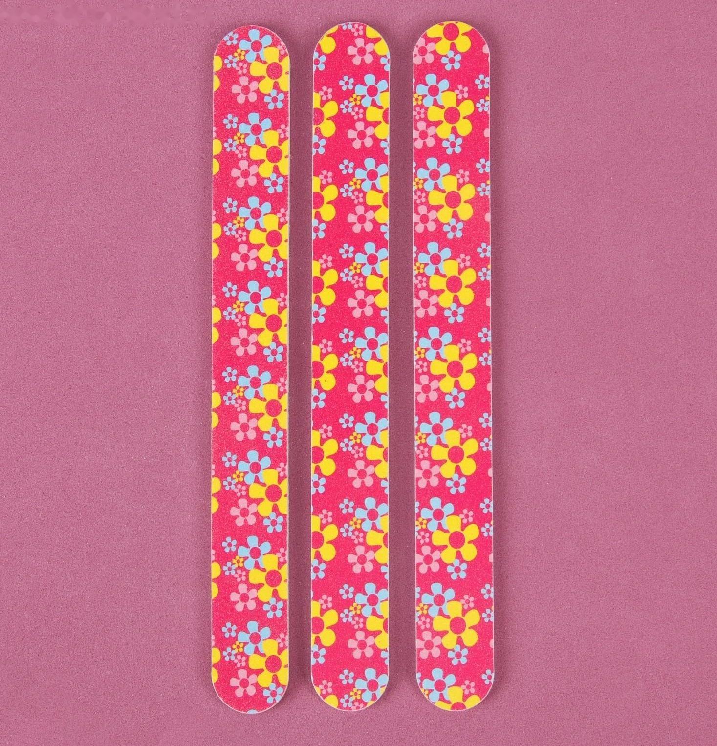 Пилки-наждаки, абразивность 240/240, 18 см, 3 шт, рисунок МИКС