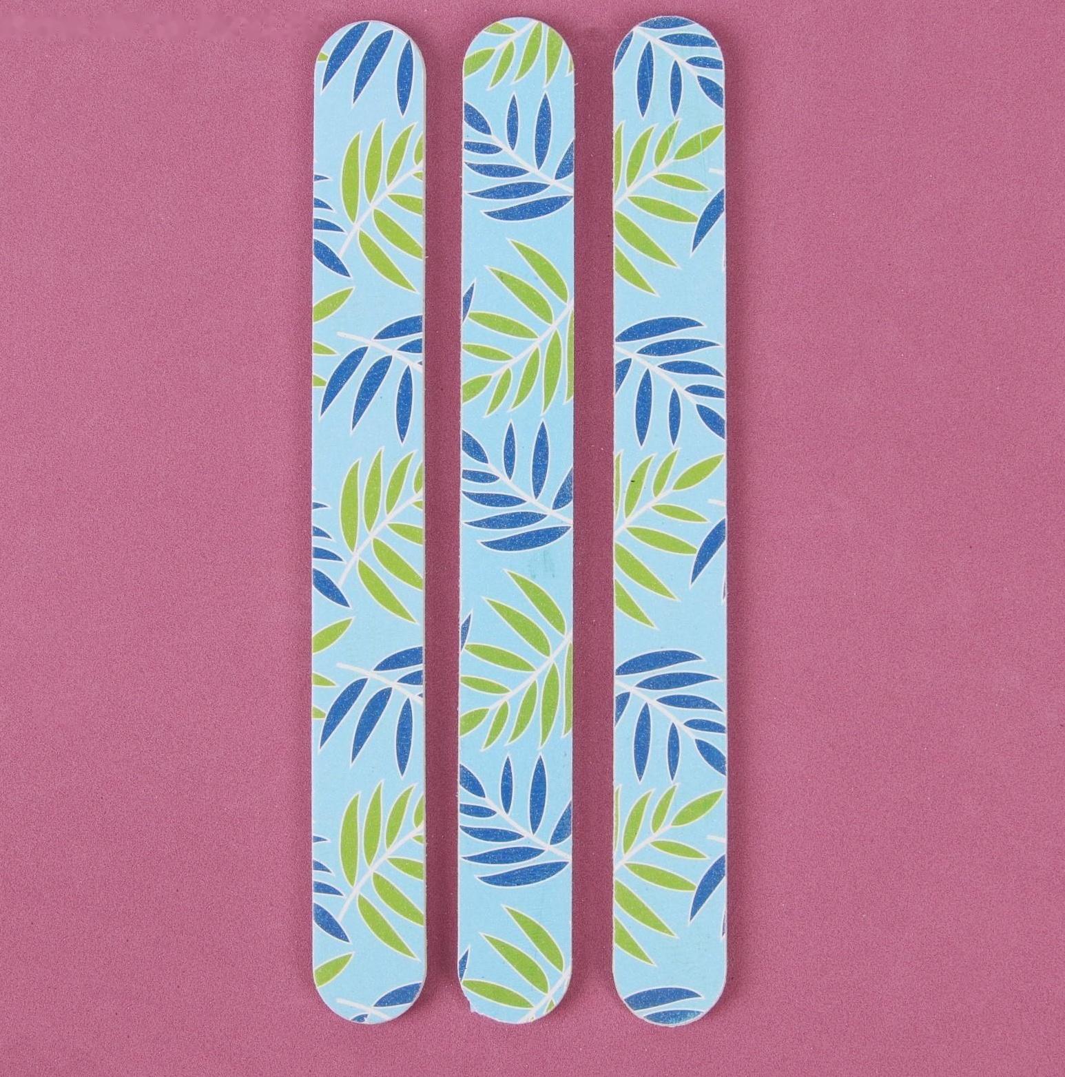 Пилки-наждаки, абразивность 240/240, 18 см, 3 шт, рисунок МИКС