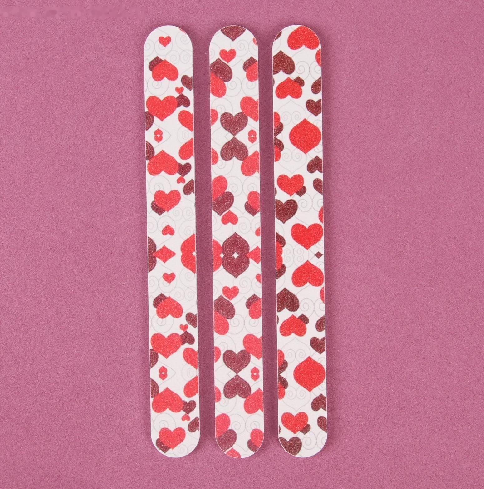 Пилки-наждаки, абразивность 240/240, 18 см, 3 шт, рисунок МИКС