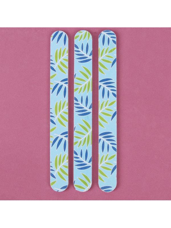 Пилки-наждаки, абразивность 240/240, 18 см, 3 шт, рисунок МИКС