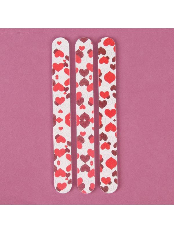 Пилки-наждаки, абразивность 240/240, 18 см, 3 шт, рисунок МИКС