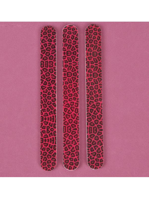 Пилки-наждаки, абразивность 240/240, 18 см, 3 шт, рисунок МИКС