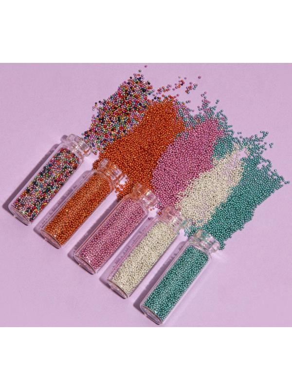 Бульонки для декора, набор 12 бутылочек, разноцветные