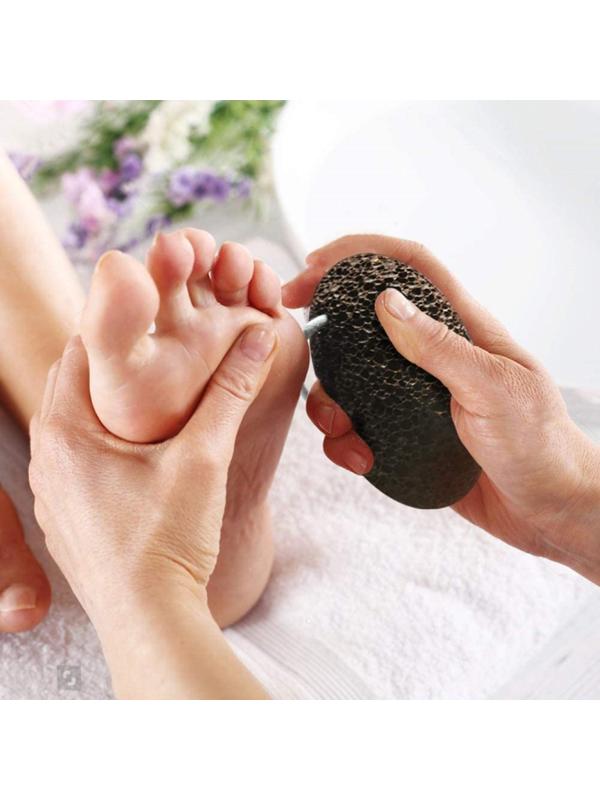 Натуральная пемза для педикюра, натуральная, с подвесом, 9,5 × 7 см, цвет коричневый