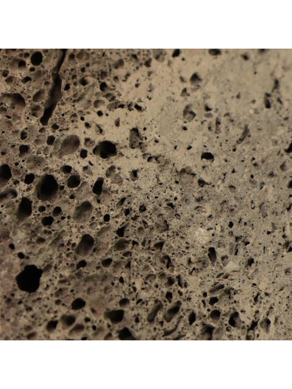 Натуральная пемза для педикюра, натуральная, с подвесом, 8 × 8 см, цвет коричневый