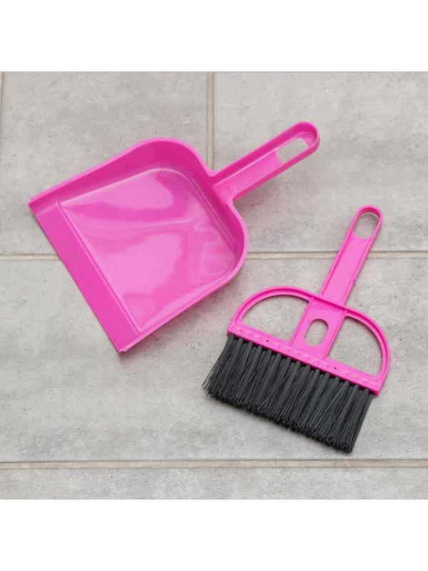 Щётка для пола с совком «Чистота», 20×13 см, цвет МИКС